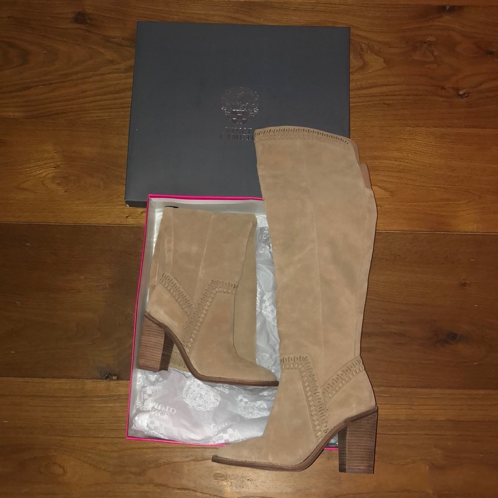 Vince Camuto Over-the-Knee Suede High-heeled Boots